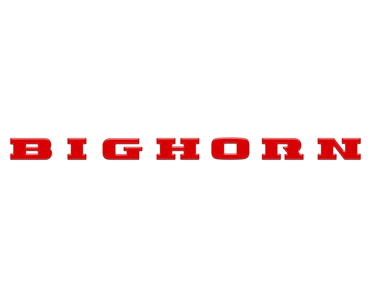 Bighorn Tailgate Emblem Letter Inserts Fits 2025-2027 Ram 1500/2500/3500