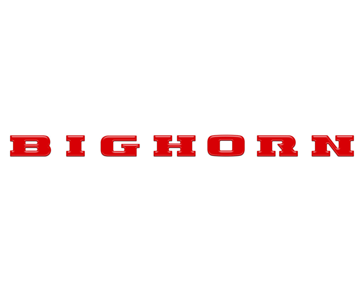 Bighorn Tailgate Emblem Letter Inserts Fits 2025-2027 Ram 1500/2500/3500