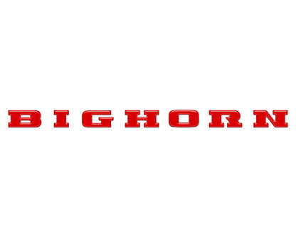 Bighorn Tailgate Emblem Letter Inserts Fits 2025-2027 Ram 1500/2500/3500