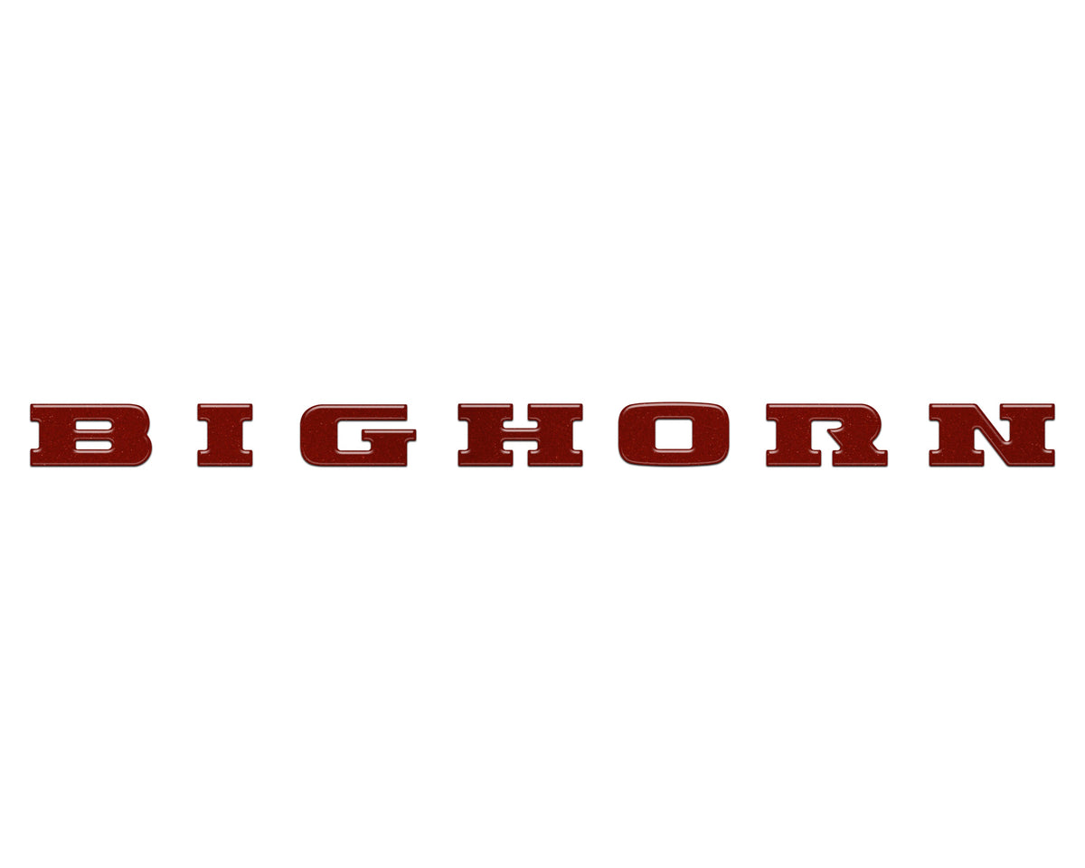 Bighorn Tailgate Emblem Letter Inserts Fits 2025-2027 Ram 1500/2500/3500