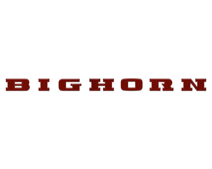 Bighorn Tailgate Emblem Letter Inserts Fits 2025-2027 Ram 1500/2500/3500