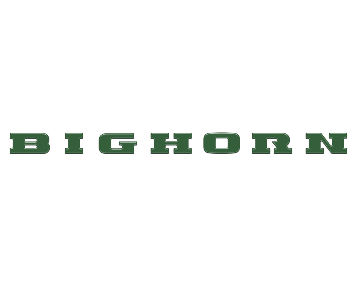 Bighorn Tailgate Emblem Letter Inserts Fits 2025-2027 Ram 1500/2500/3500