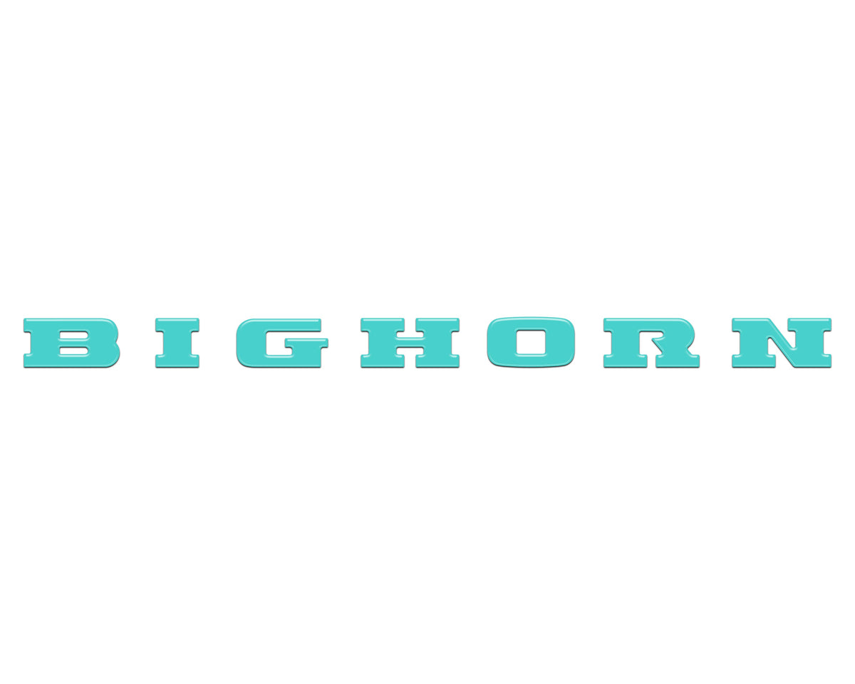 Bighorn Tailgate Emblem Letter Inserts Fits 2025-2027 Ram 1500/2500/3500