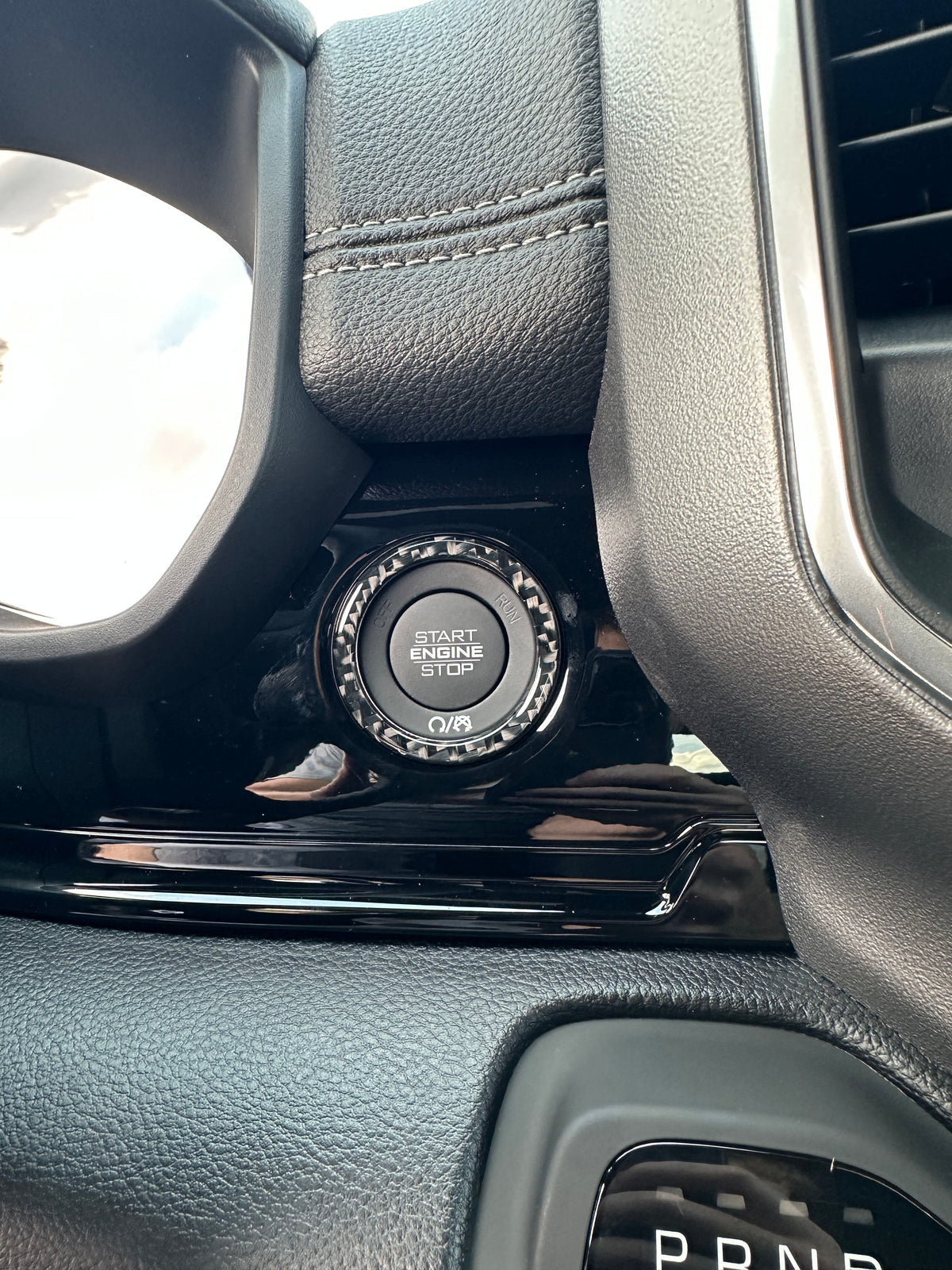 Start Button Ring Accent Trim Fits 2025-2027 Ram 1500/2500/3500