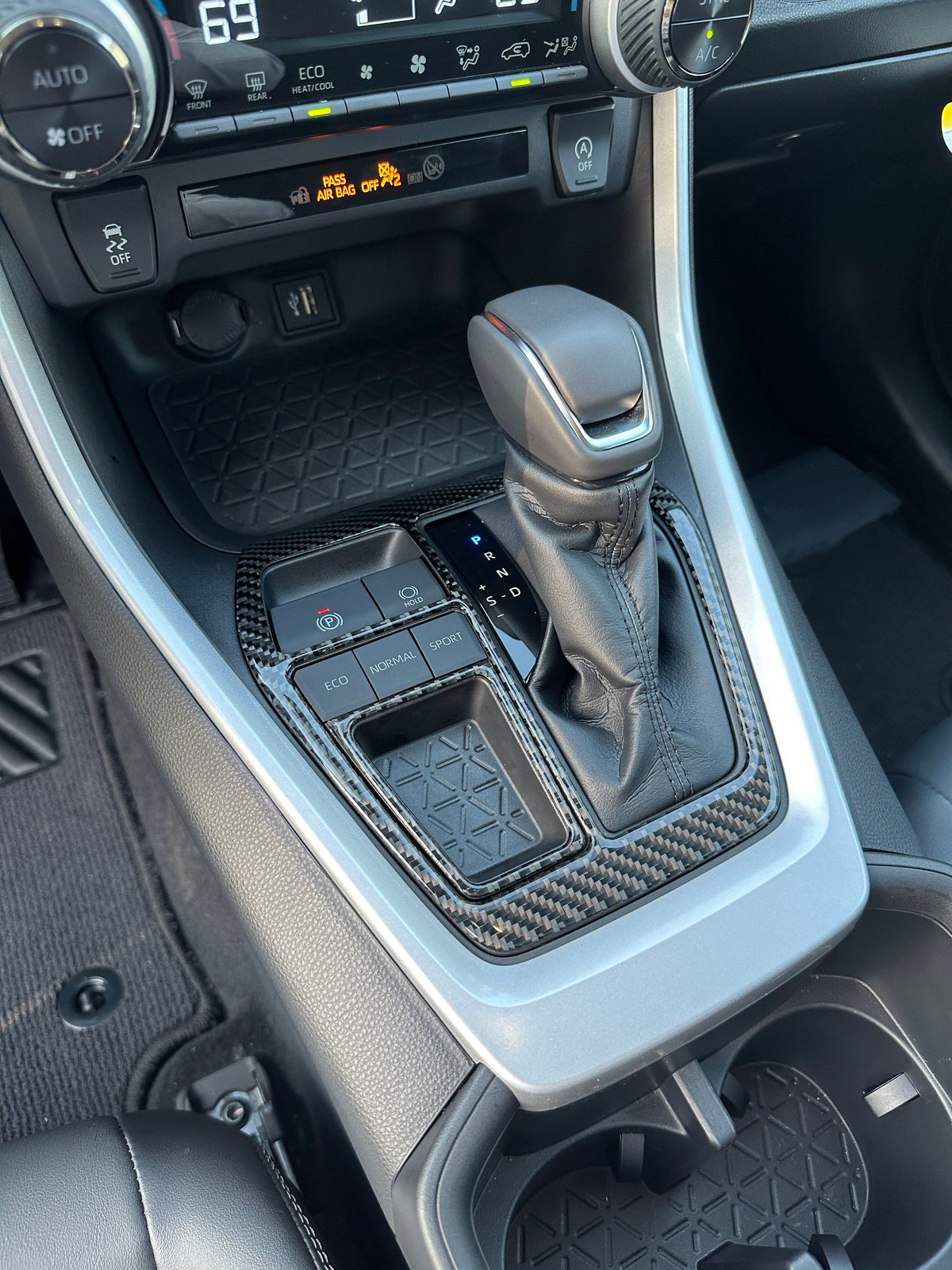 Center Console Accent Trim Fits 2019-2025 Toyota Rav4