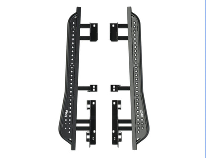 Rock Sliders | 2018 + Wrangler (JLU) - Top plate, black powdercoat, 20 degree