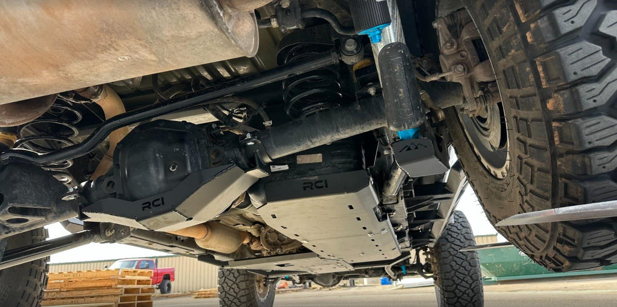 Fuel Tank Skid Plate | 18+ JLU - 3/16" Black Powder Coat