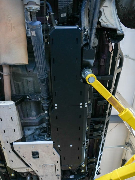 Fuel Tank Skid Plate | 20+ JT - 3/16" Steel - Black Powdercoat