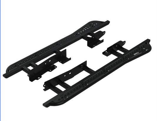 Rock Sliders | '24+ Ranger - Top plate, black powdercoat, 5 degree