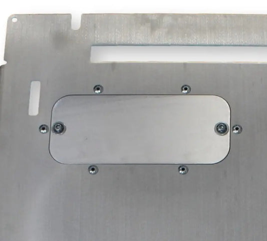 Engine Skid Plate Replacement Oil Filter Access Door - 09+ F-150 (Aluminum, Bare Metal)