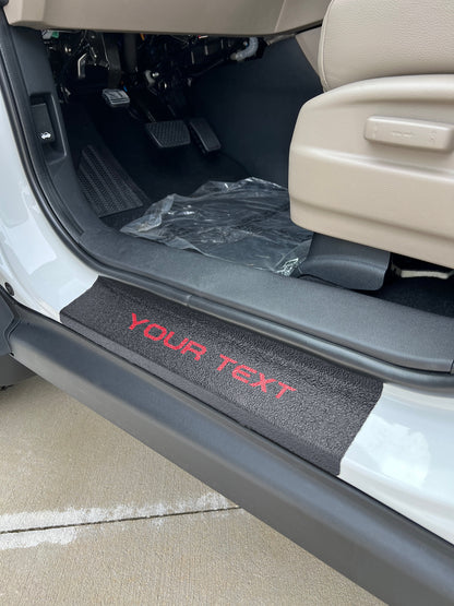 Textured Door Sill Protection Overlays Fits 2017-2027 Honda Ridgeline