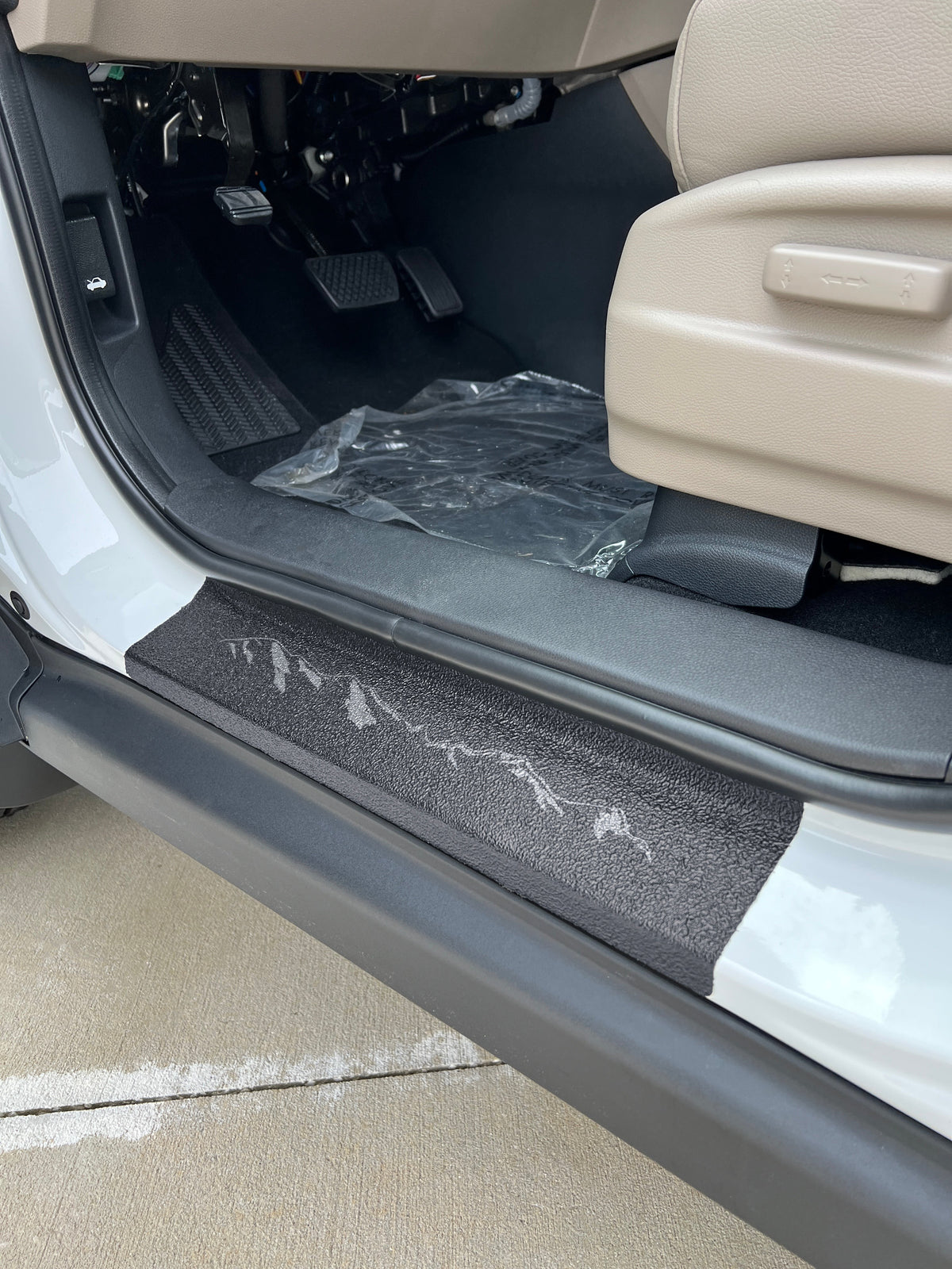 Textured Door Sill Protection Overlays Fits 2017-2027 Honda Ridgeline