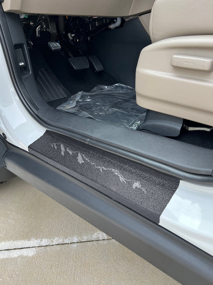 Textured Door Sill Protection Overlays Fits 2017-2027 Honda Ridgeline