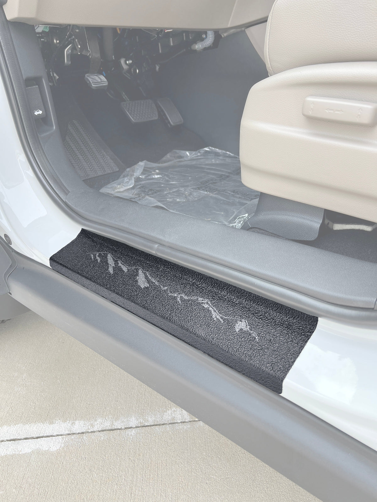 Textured Door Sill Protection Overlays Fits 2017-2027 Honda Ridgeline