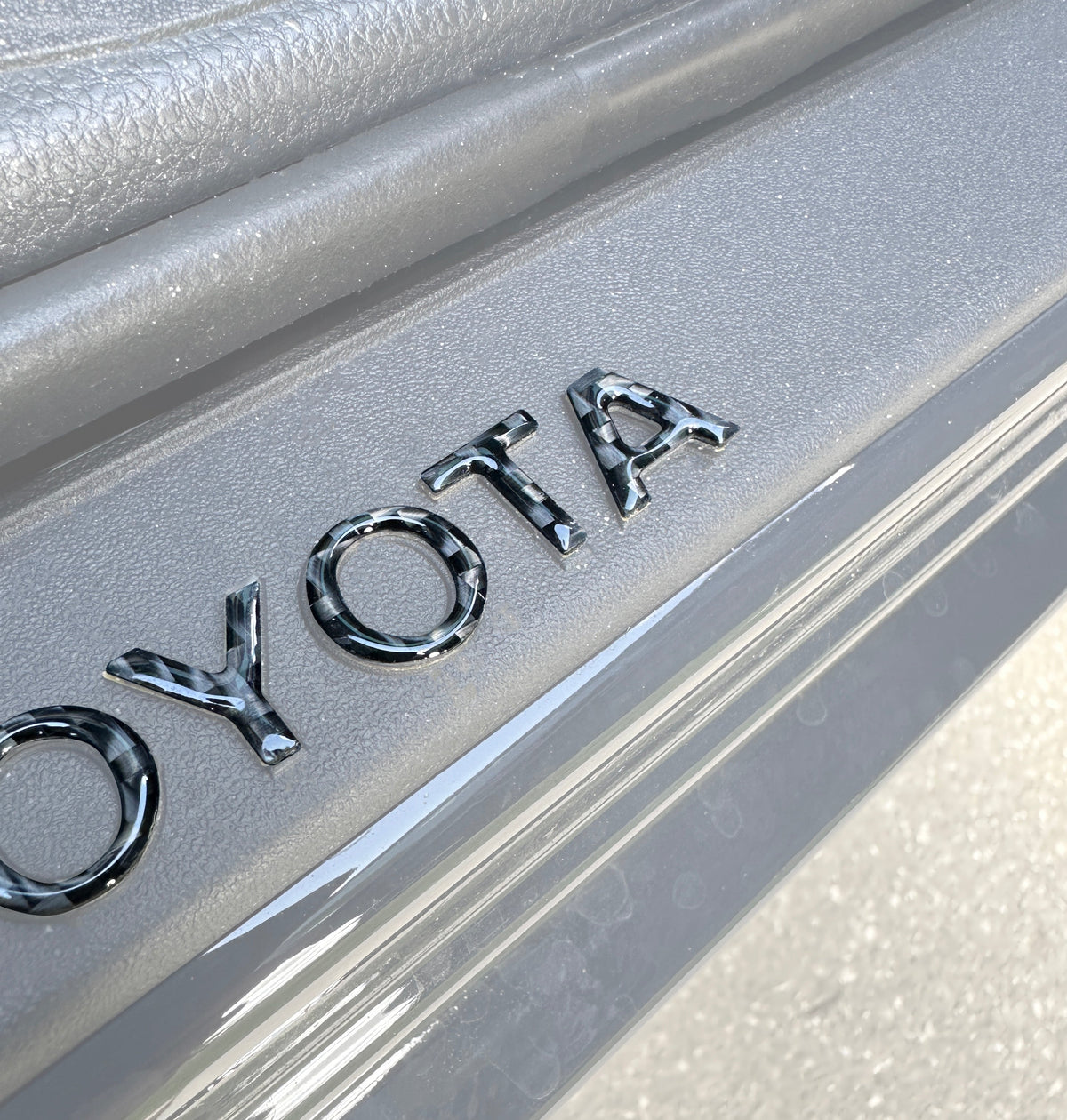 Door Sill Letter Overlays Fits 2025-2027 Toyota 4Runner & 2024-2027 Toyota Tacoma