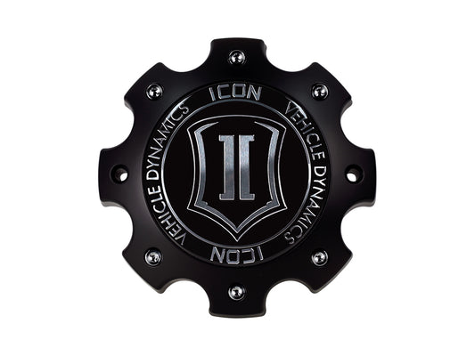 Shield/Alpha Center Cap 8X6.5 / 8X170 Black, ICON Alloys