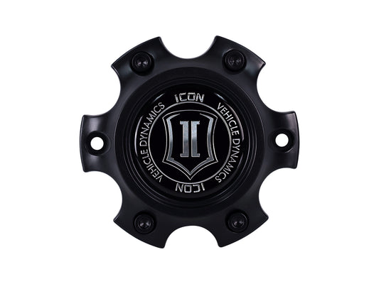 Rebound Low Pro Center Cap 6X120 Black, ICON Alloys