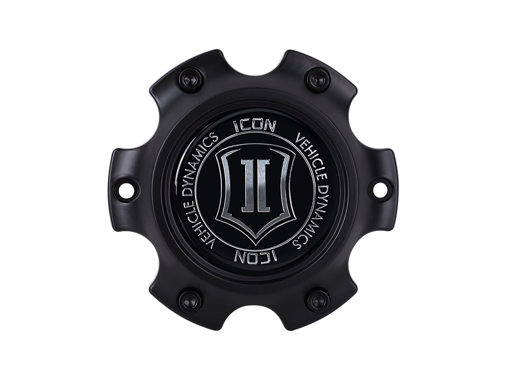 Alpha/Rebound/Compression Low Pro Center Cap 6X5.5 Black, ICON Alloys