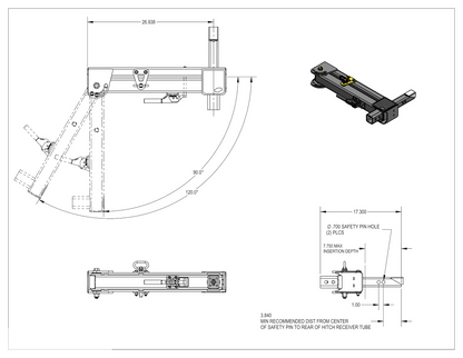 RambleSwing™ Swing Out Hitch Rack | RiGd Supply