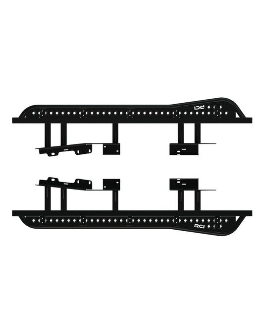 Rock Sliders | 19-23 Ranger - 20 degree slider, satin black powdercoat