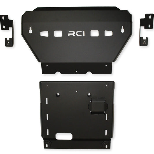 Engine Skid Plate | 19-23 Ranger - 1/4" 5052 Aluminum - Black Powder Coat