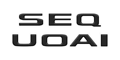 Rear Hatch Letter Overlays Fits 2023-2027 Toyota Sequoia
