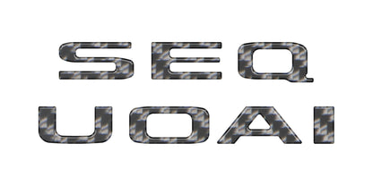 Rear Hatch Letter Overlays Fits 2023-2027 Toyota Sequoia