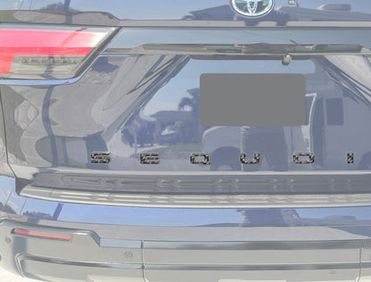 Rear Hatch Letter Overlays Fits 2023-2027 Toyota Sequoia
