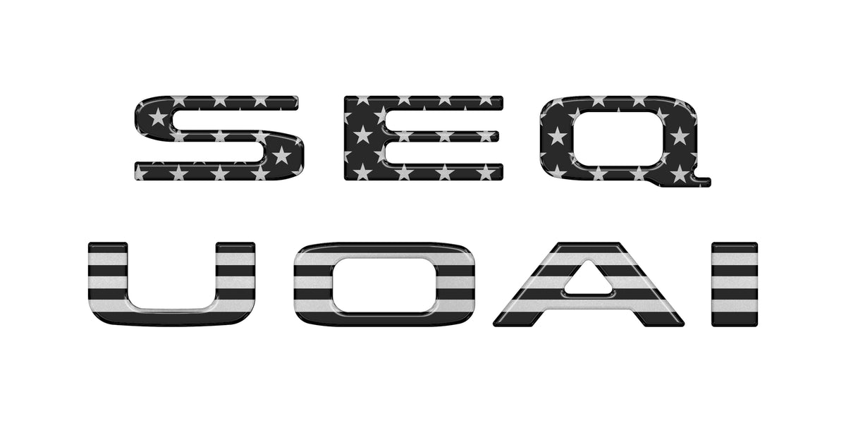 Rear Hatch Letter Overlays Fits 2023-2027 Toyota Sequoia