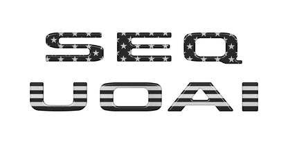 Rear Hatch Letter Overlays Fits 2023-2027 Toyota Sequoia