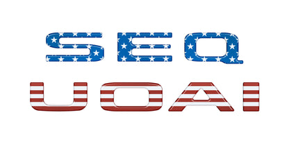 Rear Hatch Letter Overlays Fits 2023-2027 Toyota Sequoia