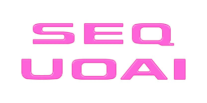 Rear Hatch Letter Overlays Fits 2023-2027 Toyota Sequoia