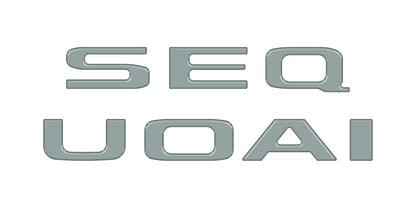 Rear Hatch Letter Overlays Fits 2023-2027 Toyota Sequoia
