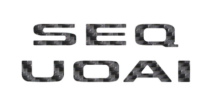 Rear Hatch Letter Overlays Fits 2023-2027 Toyota Sequoia