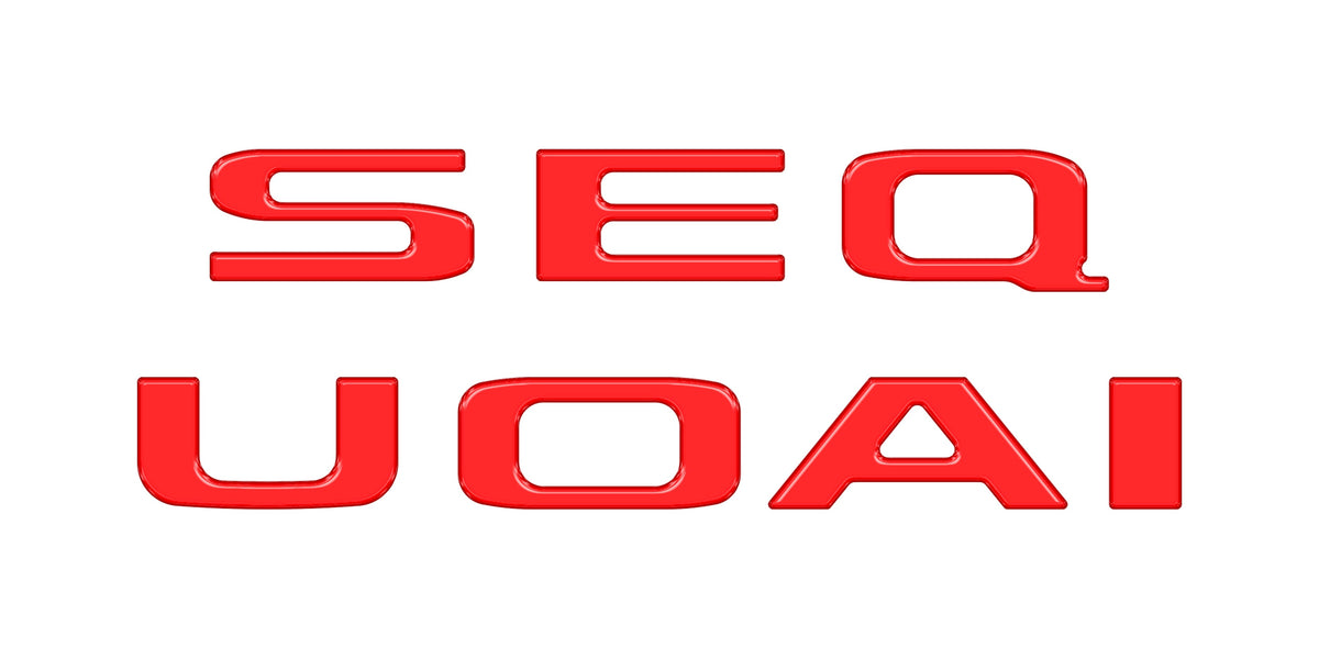 Rear Hatch Letter Overlays Fits 2023-2027 Toyota Sequoia