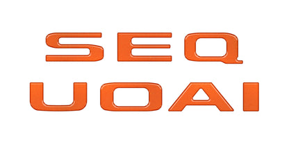 Rear Hatch Letter Overlays Fits 2023-2027 Toyota Sequoia
