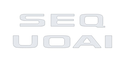 Rear Hatch Letter Overlays Fits 2023-2027 Toyota Sequoia