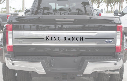 Tailgate Letter Inserts Fits 2017-2019 Ford Super Duty King Ranch