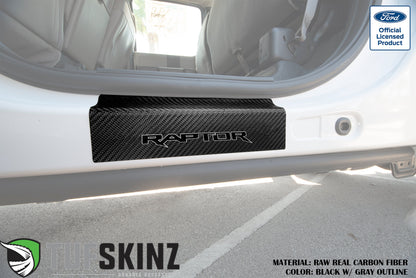 Door Sill Protection Overlays (Real Carbon Fiber) Fits 2015-2020 Ford F-150