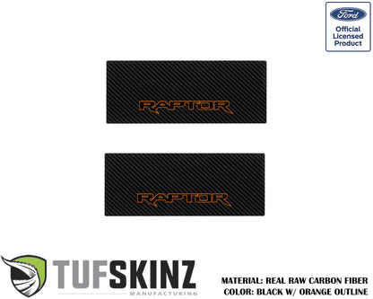 Door Sill Protection Overlays (Real Carbon Fiber) Fits 2015-2020 Ford F-150