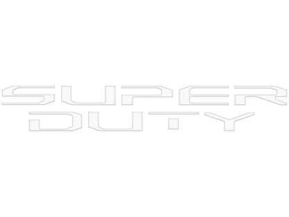 Tailgate Letter Overlays Fits 2020-2022 Ford Super Duty