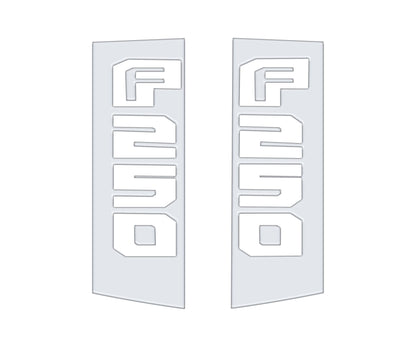 Side Emblem Accent Trim Fits 2017-2022 Ford Super Duty