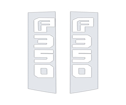 Side Emblem Accent Trim Fits 2017-2022 Ford Super Duty