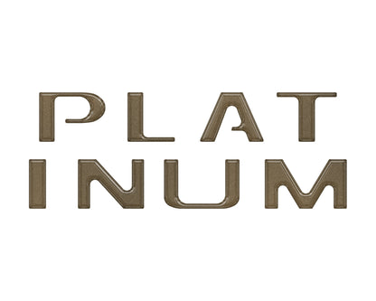 Platinum Tailgate Letter Overlays Fits 2020-2022 Ford Super Duty