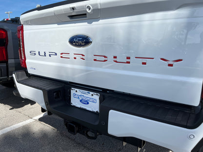 Tailgate Letter Inserts Fits 2023-2027 Ford Super Duty XL/XLT/STX/Tremor/Lariat