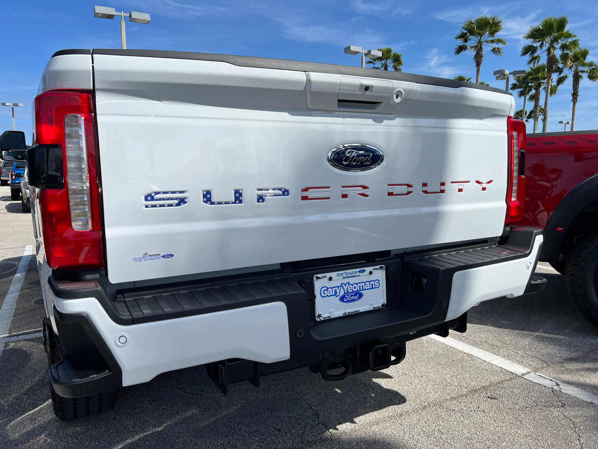 Tailgate Letter Inserts Fits 2023-2027 Ford Super Duty XL/XLT/STX/Tremor/Lariat