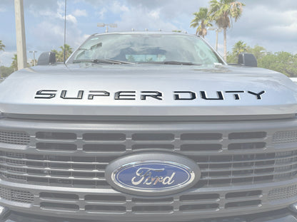 Hood Letter Inserts Fits 2023-2026 Ford Super Duty