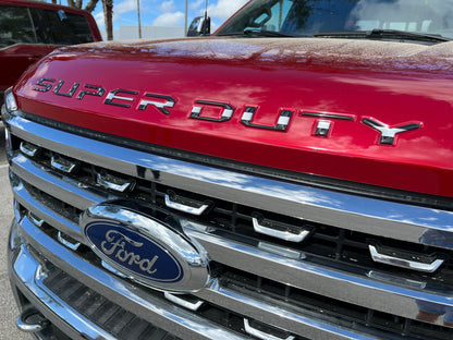 Hood Letter Inserts Fits 2023-2026 Ford Super Duty