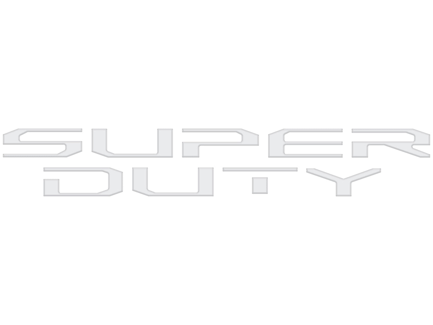 Hood Letter Inserts Fits 2023-2026 Ford Super Duty