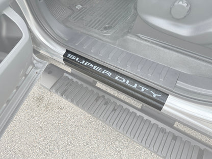Door Sill Protection Overlays (Textured) Fits 2023-2027 Ford Super Duty